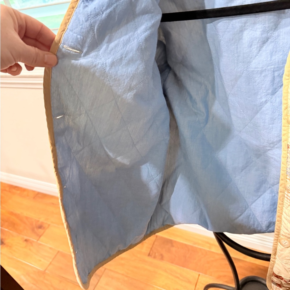 Tuckernuck Patchwork Quilted Jacket - Cream And B… - image 3